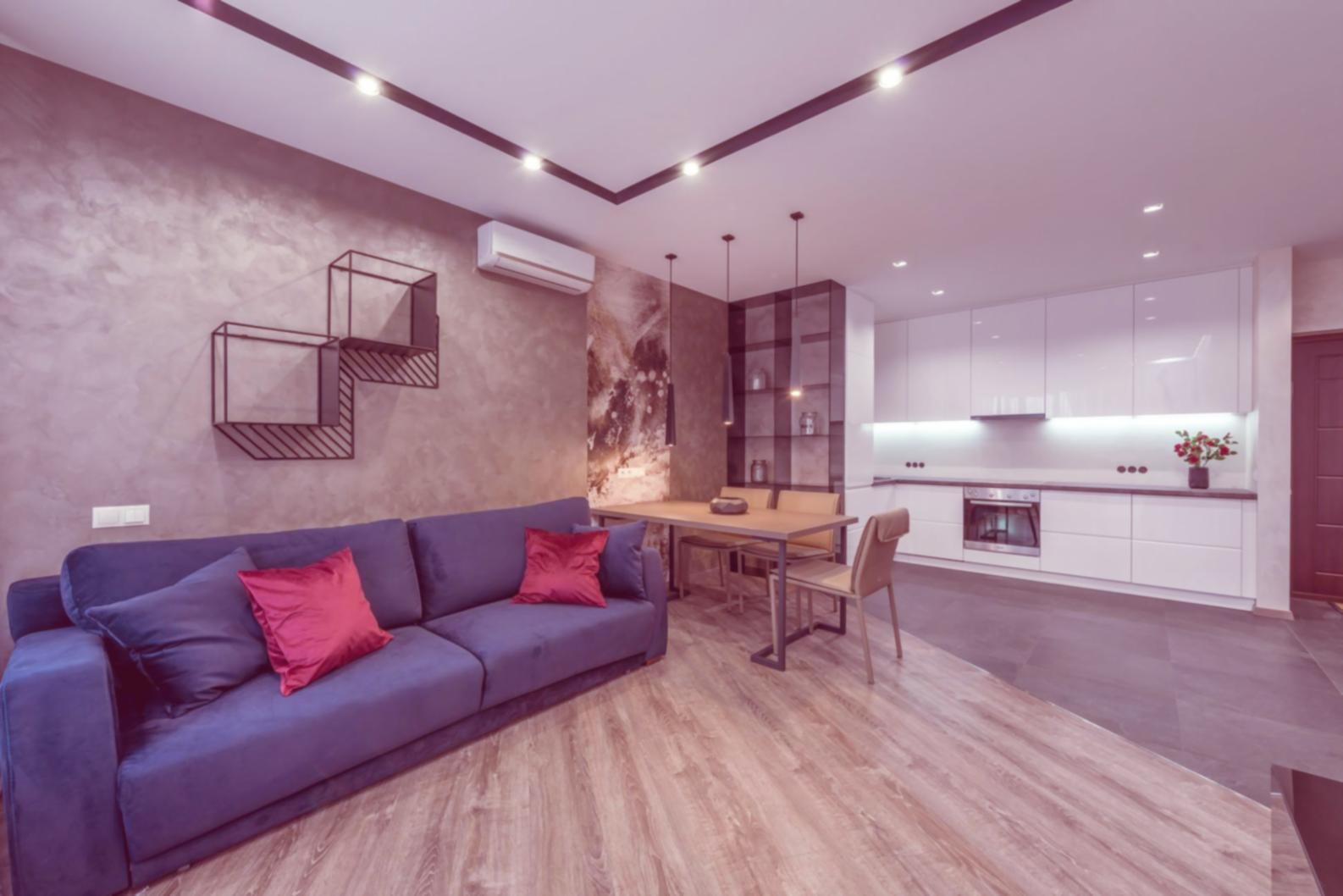 Professional real estate marketing workspace setup